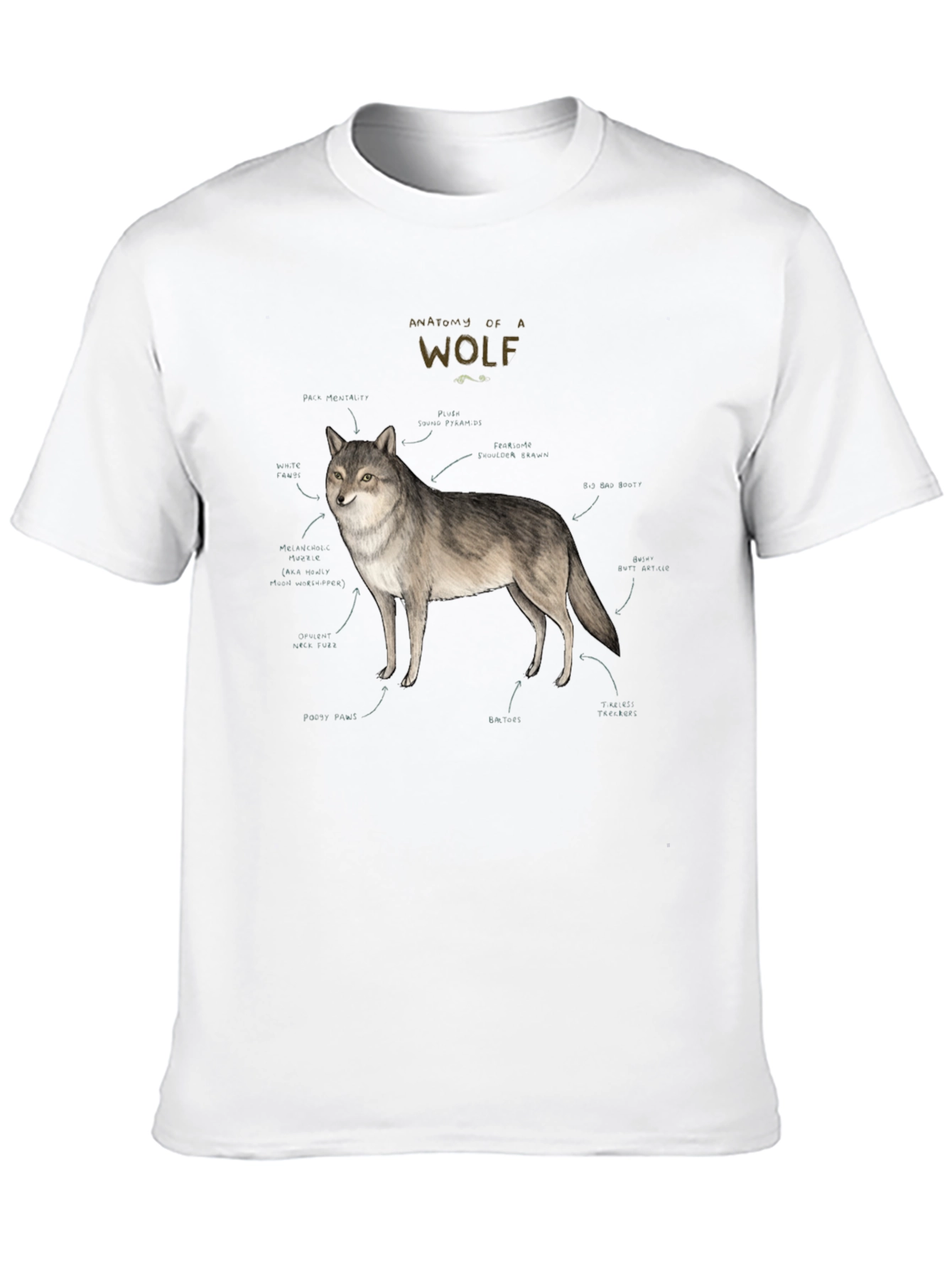 Anatomy of a Wolf Graphic T-Shirt