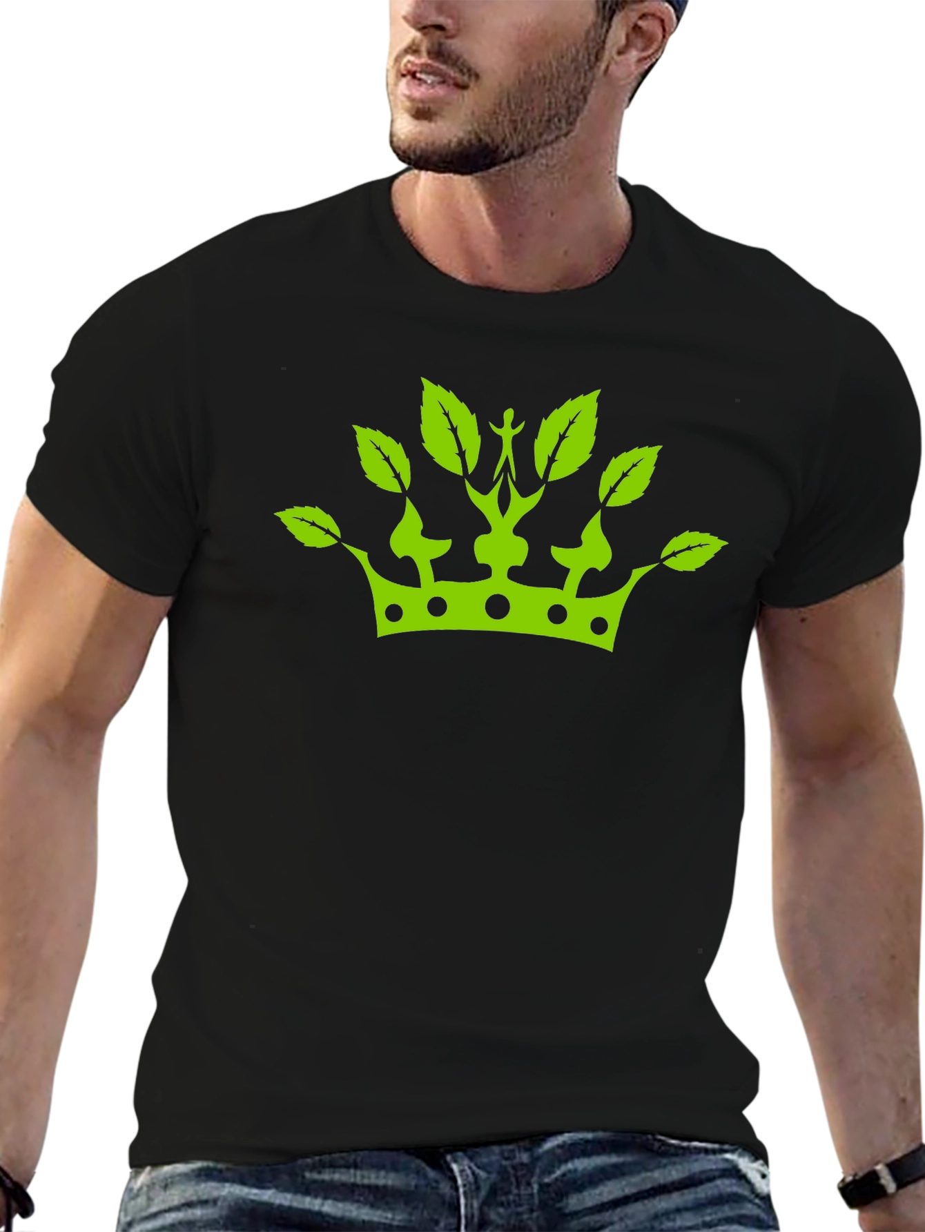 Green Crown Leaf T-Shirt