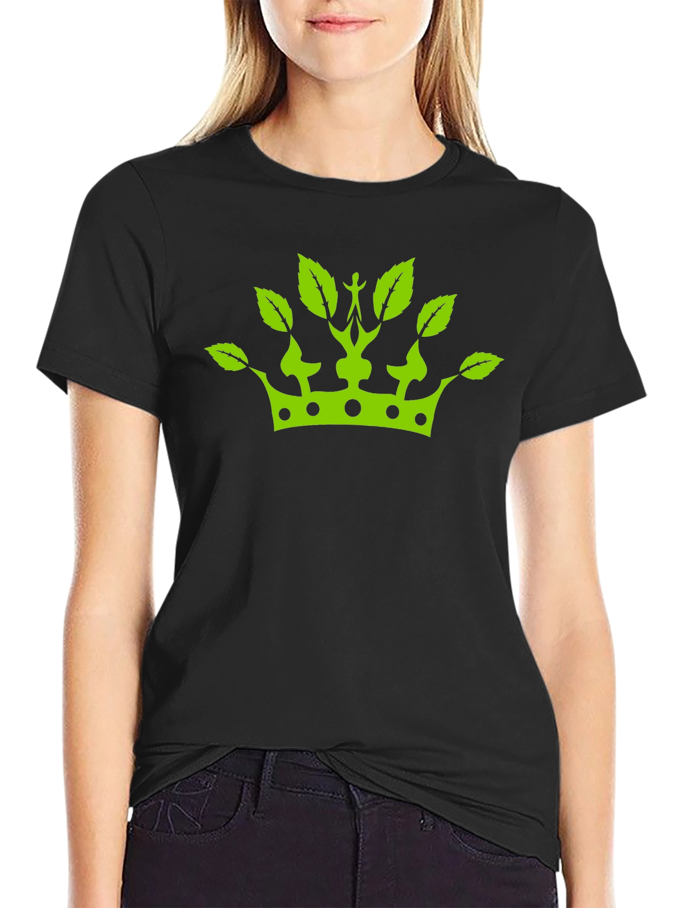 Green Crown Leaf T-Shirt