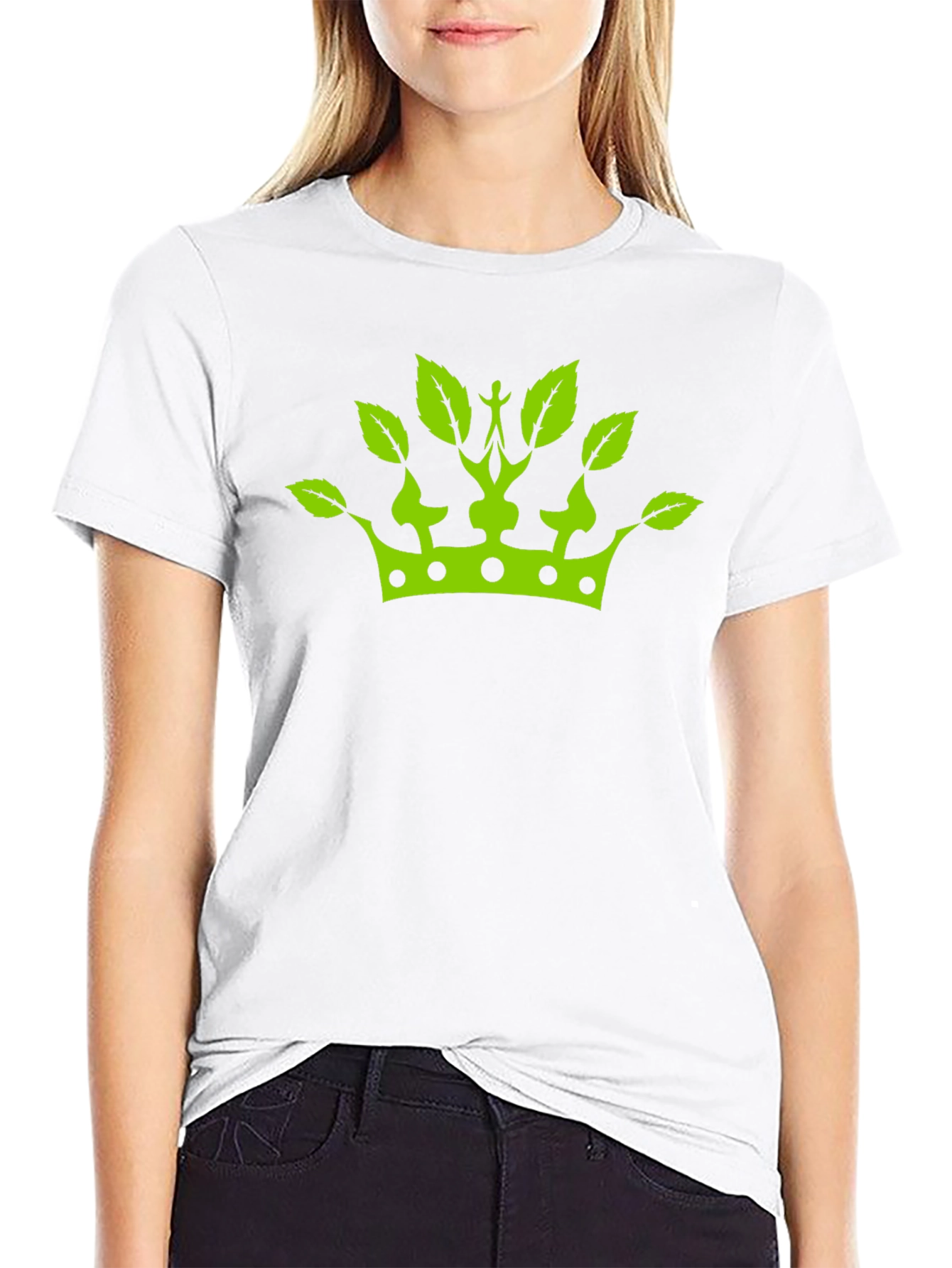 Green Crown Leaf T-Shirt
