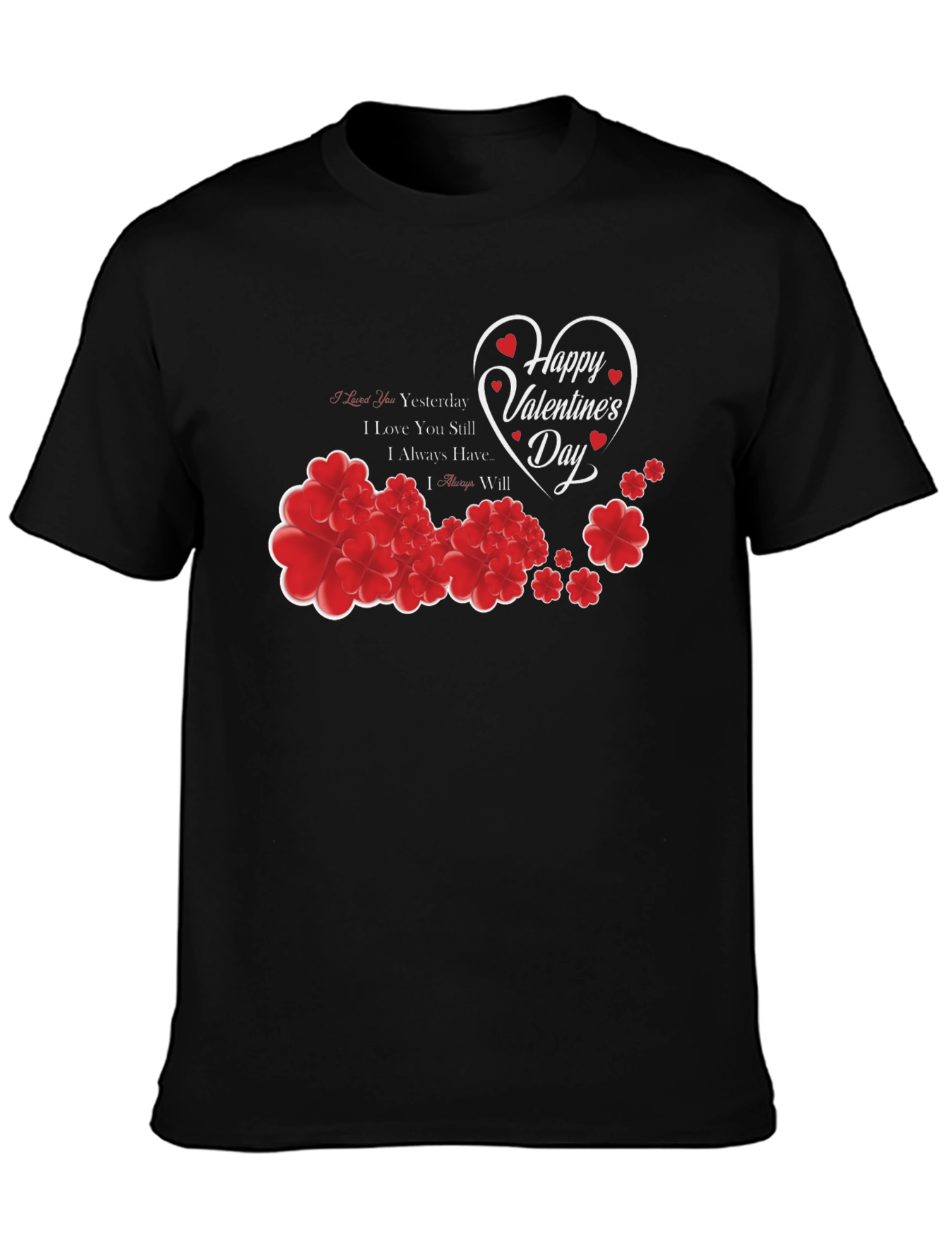 Happy Valentines Day Heart Graphic T-Shirt