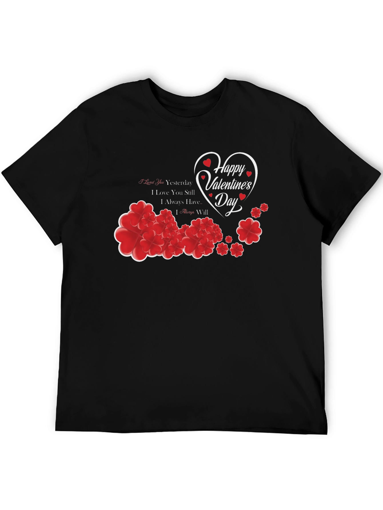 Happy Valentines Day Heart Graphic T-Shirt