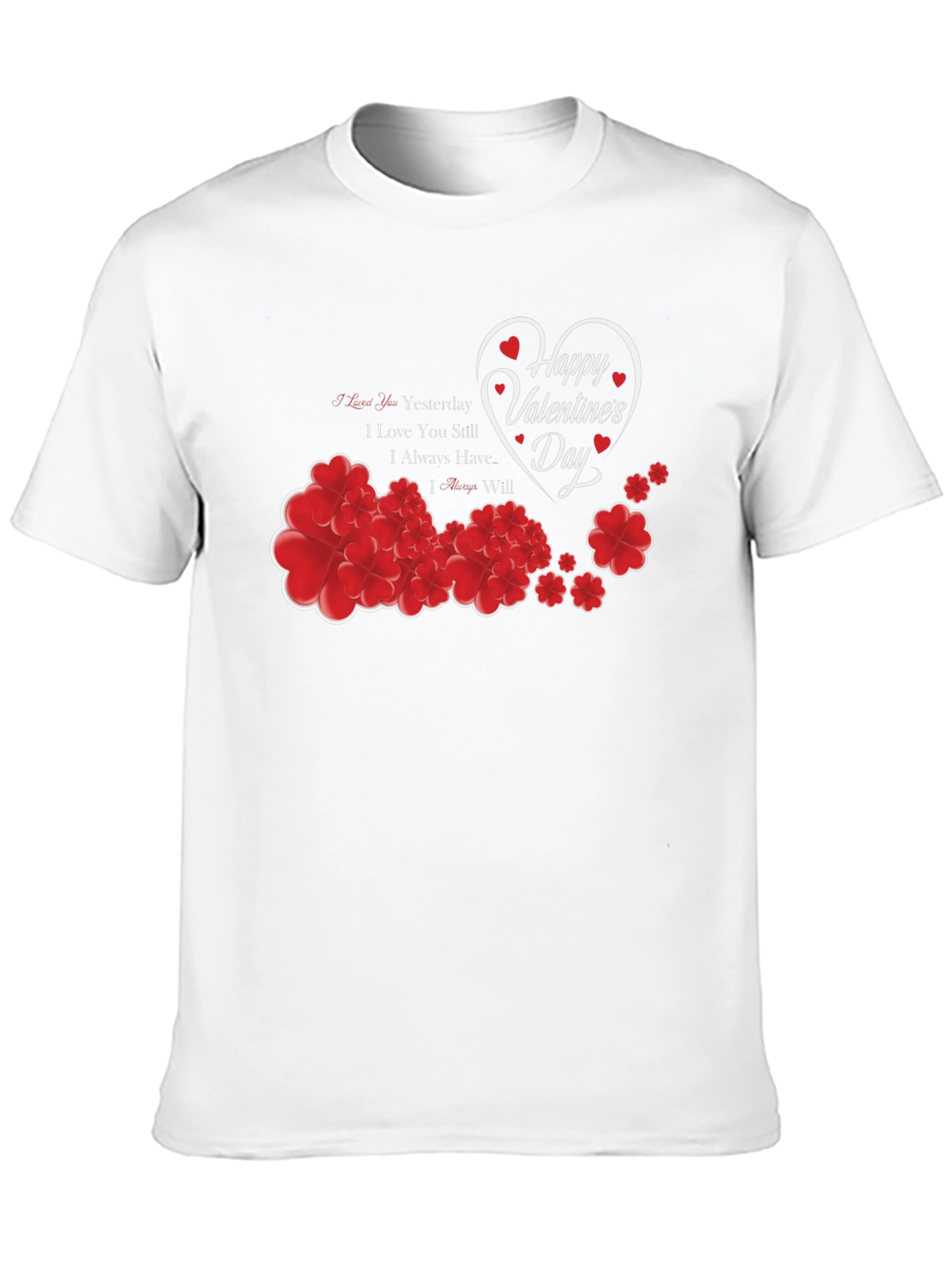 Happy Valentines Day Heart Graphic T-Shirt