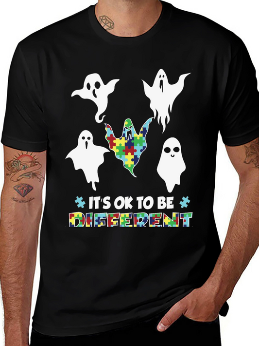 Autism Awareness Ghost Graphic Tee