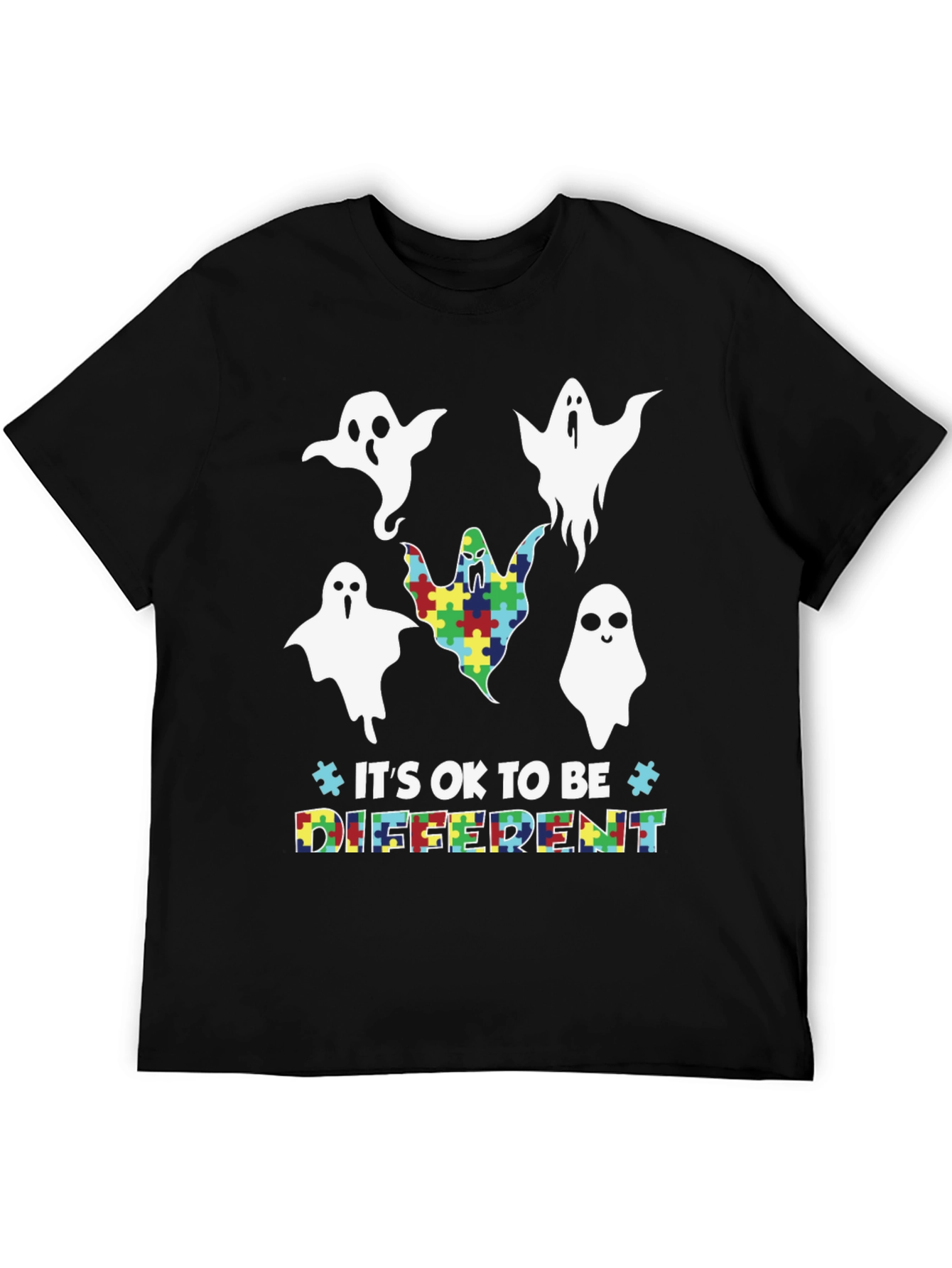 Autism Awareness Ghost Graphic Tee