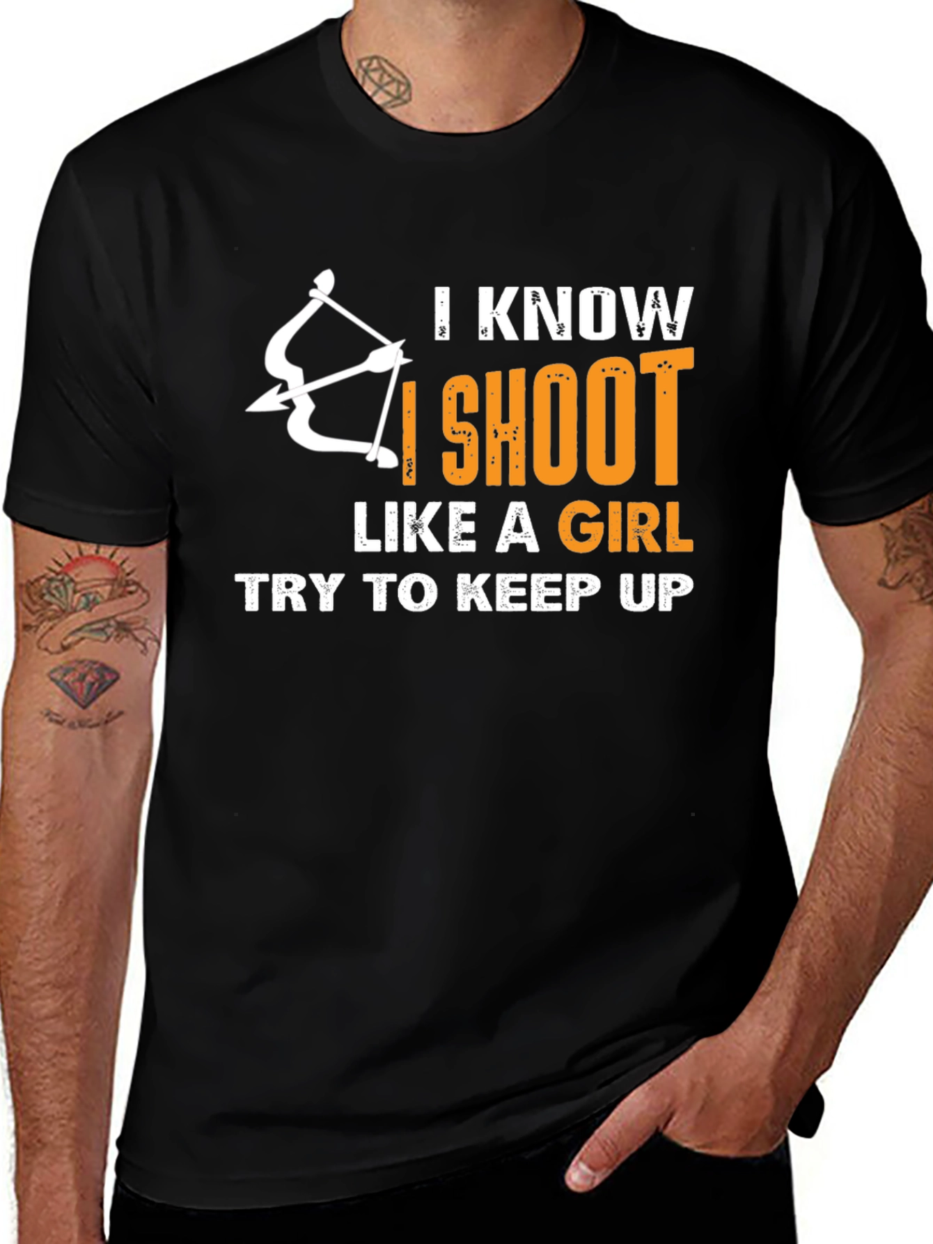 Archery Humor T-Shirt: I Shoot Like a Girl