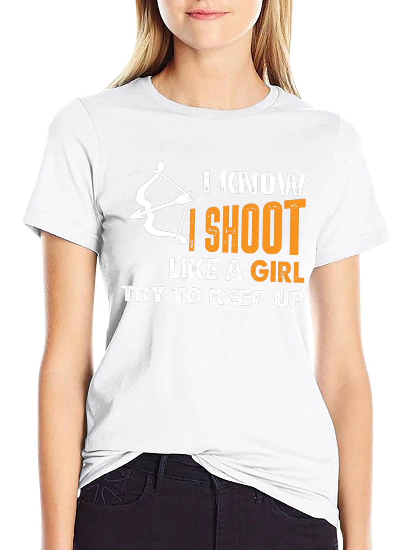 Archery Humor T-Shirt: I Shoot Like a Girl