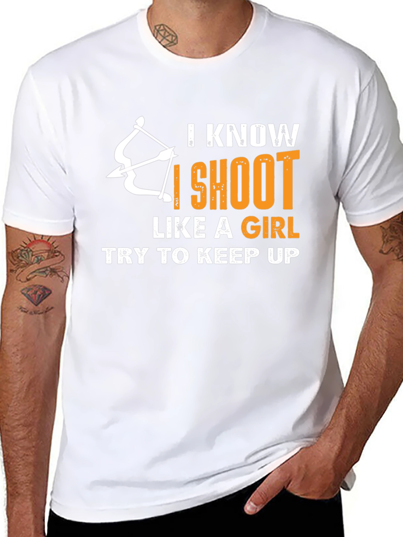 Archery Humor T-Shirt: I Shoot Like a Girl