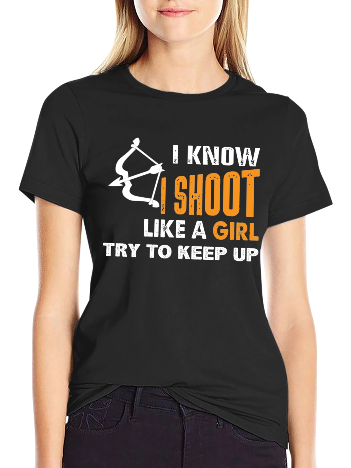 Archery Humor T-Shirt: I Shoot Like a Girl