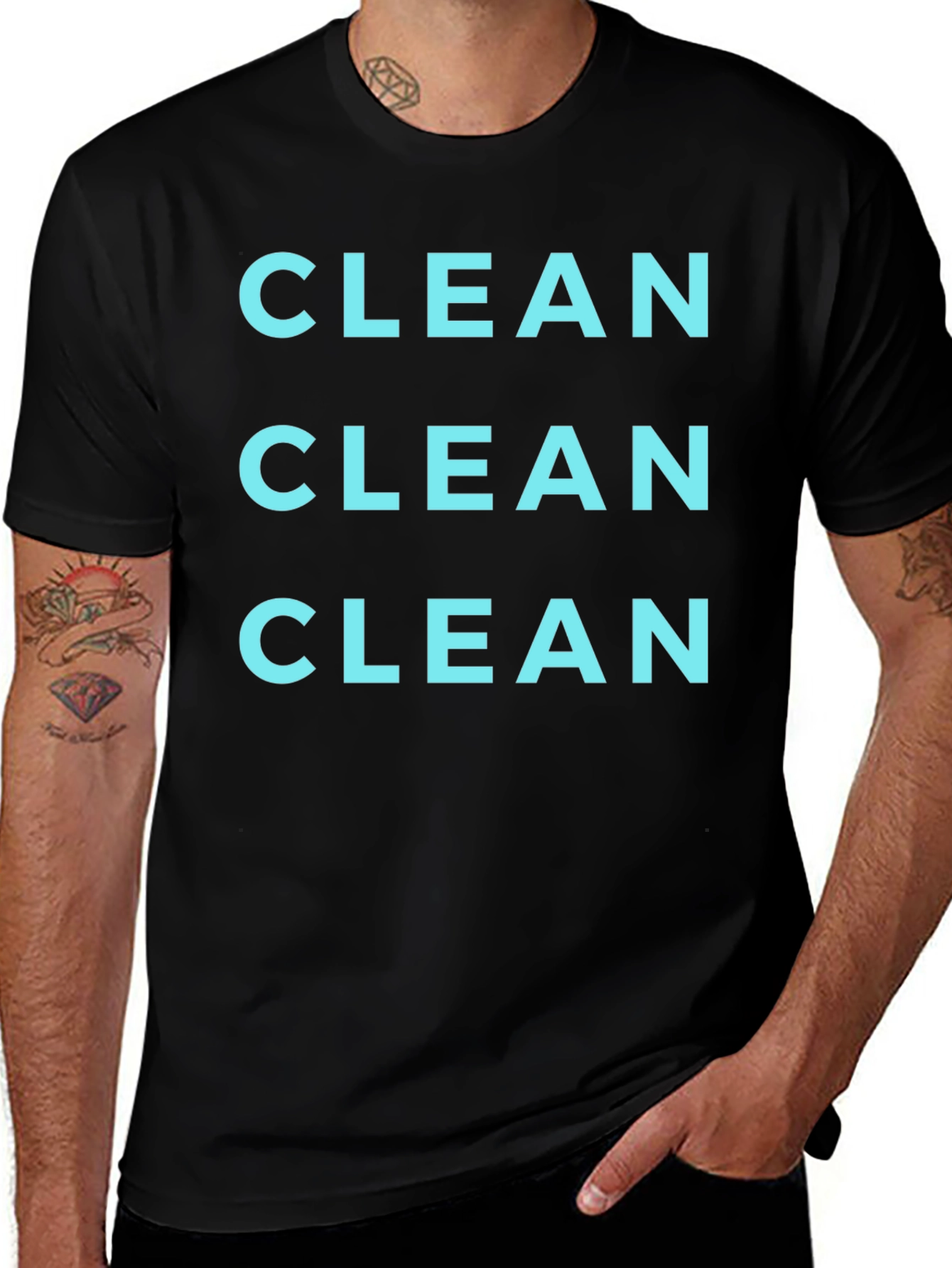 CLEAN Graphic T-Shirt - Soft Cotton Tee