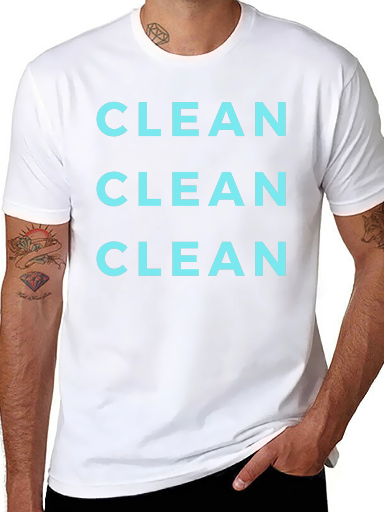 CLEAN Graphic T-Shirt - Soft Cotton Tee