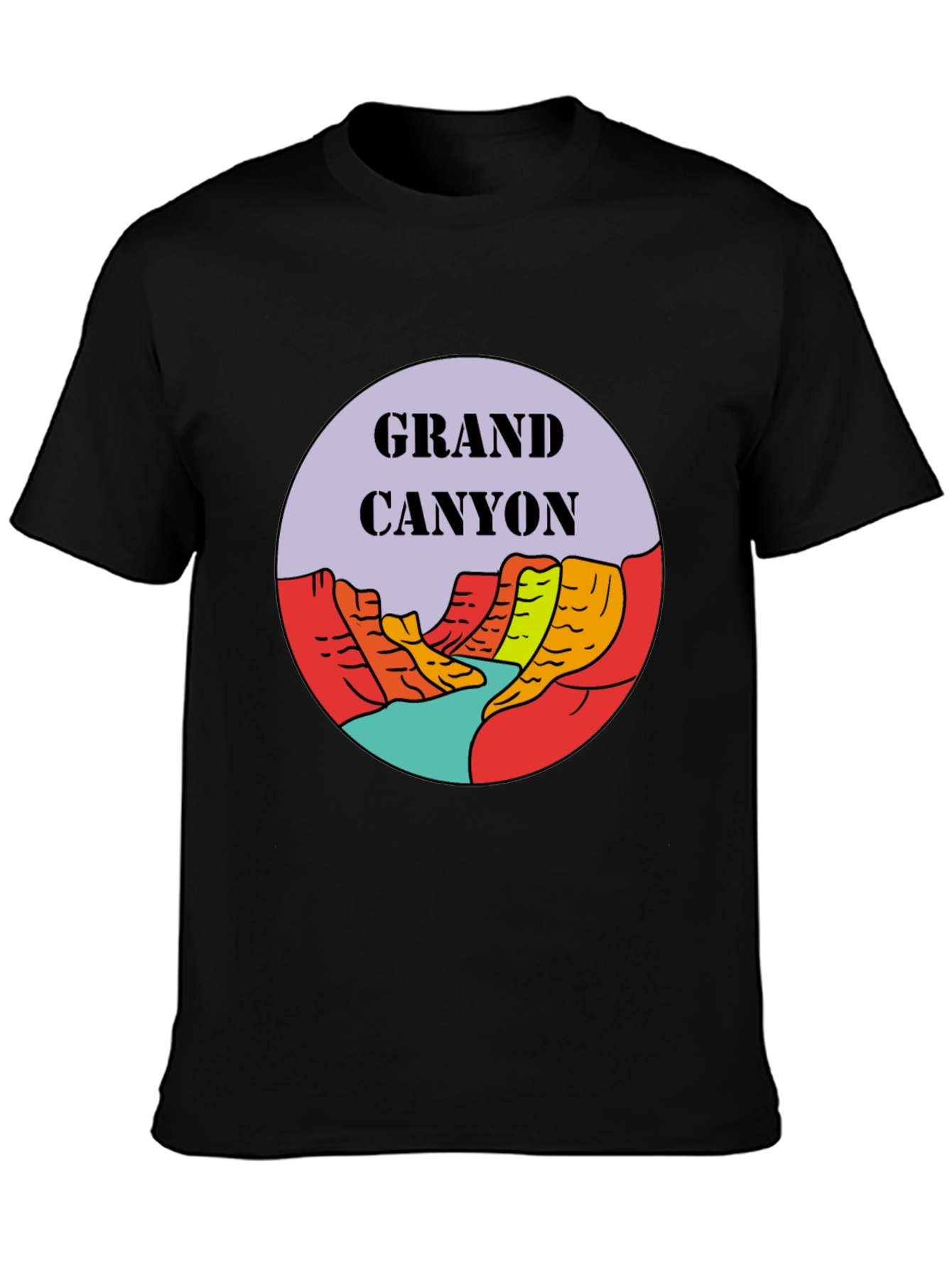 Grand Canyon Graphic Tee - Black Unisex T-Shirt