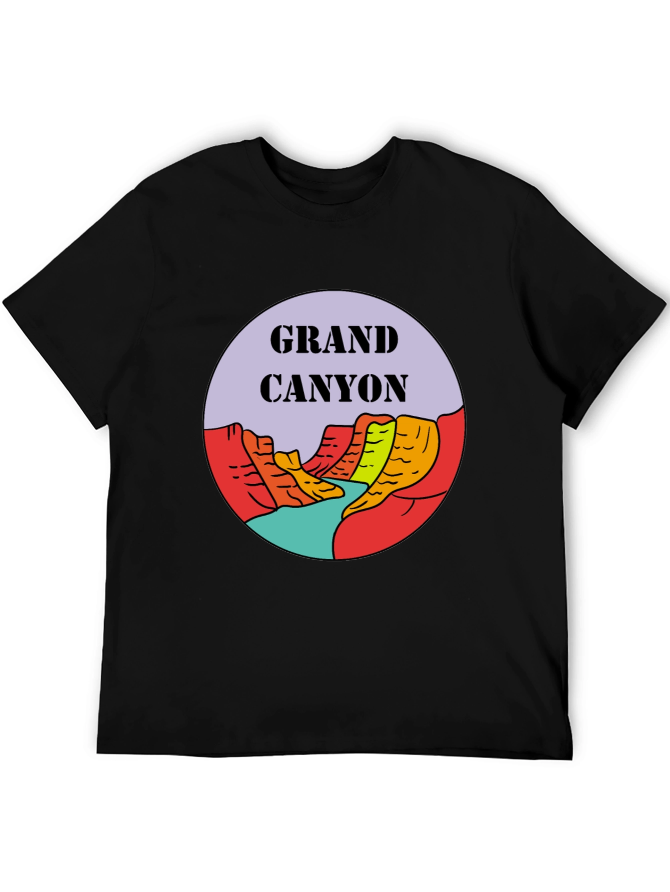 Grand Canyon Graphic Tee - Black Unisex T-Shirt
