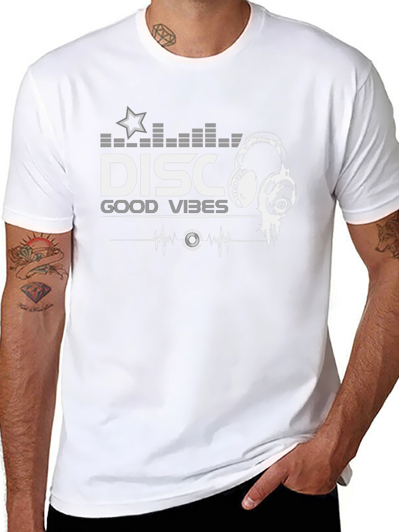 Good Vibes Music Graphic Tee - DJ Style