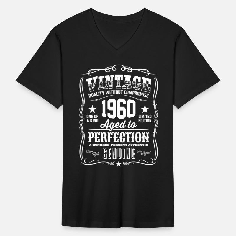 Vintage 1960 Aged to Perfection White Print