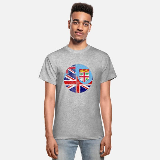 Vintage British Fijian Flags UK and Fiji Tee