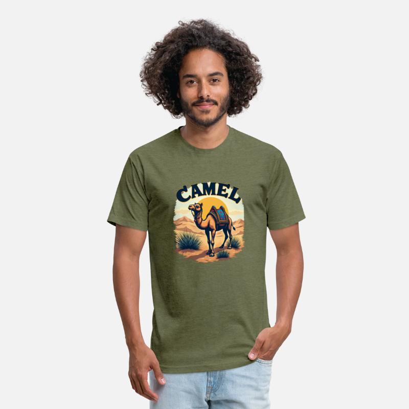 "Vintage Camel Adventure - Retro Desert Design