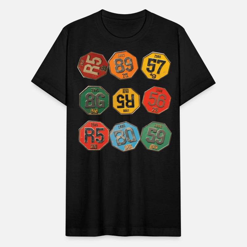 Vintage Number Plate Design