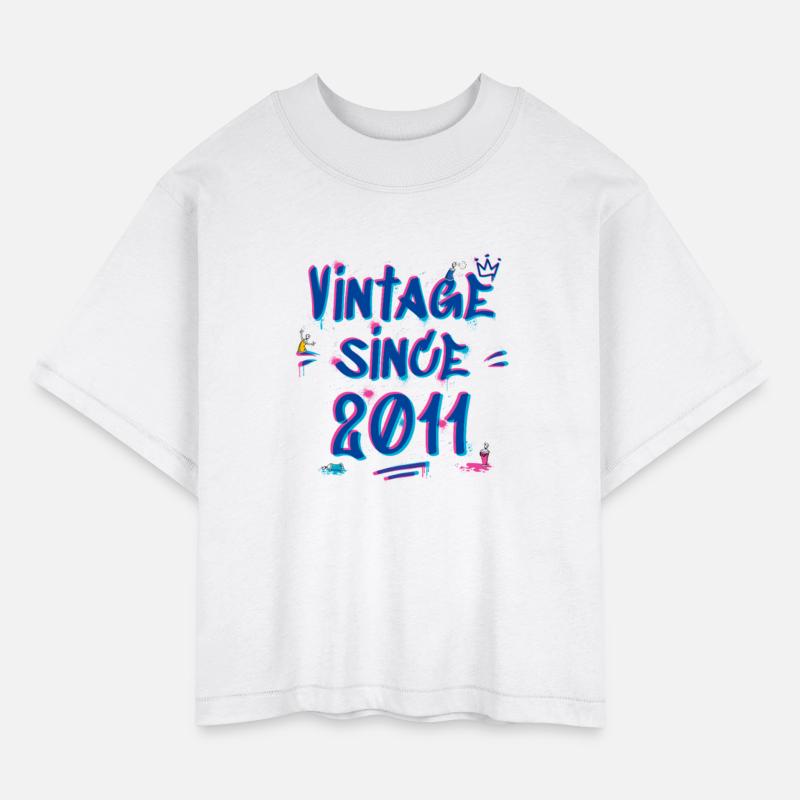 Vintage Since 2011 Graffiti Glitch 14th Bday Vibes