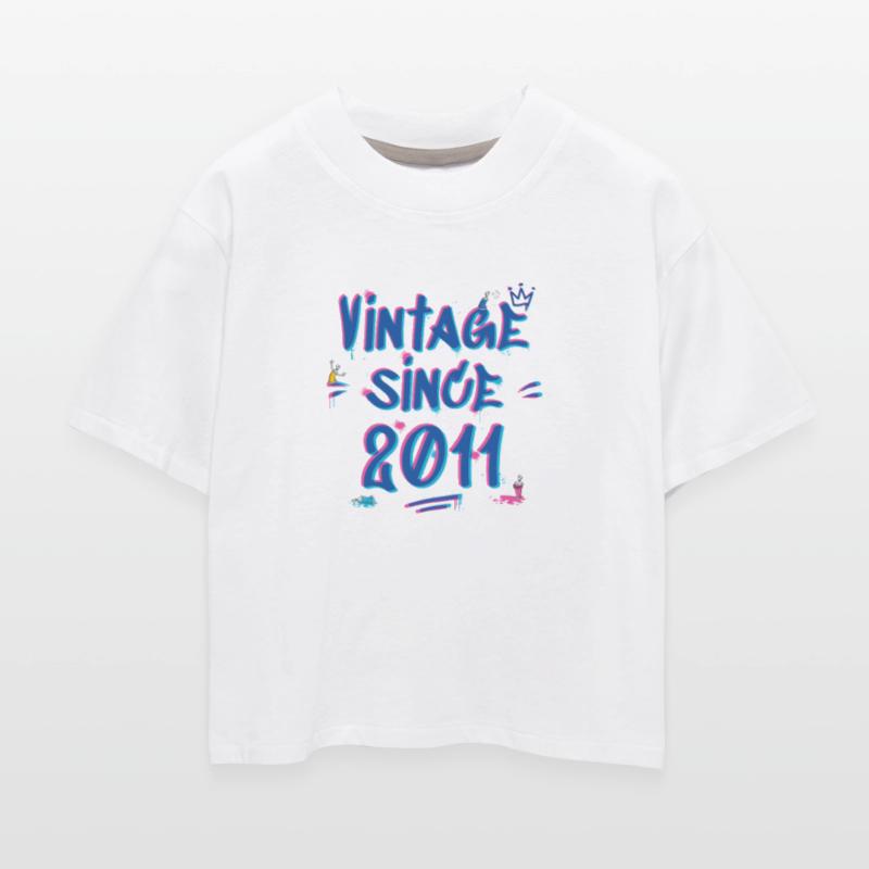 Vintage Since 2011 Graffiti Glitch 14th Bday Vibes