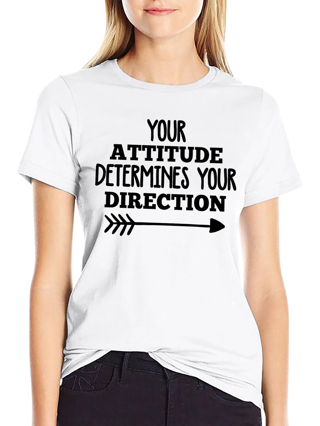 Attitude Determines Direction Graphic T-Shirt