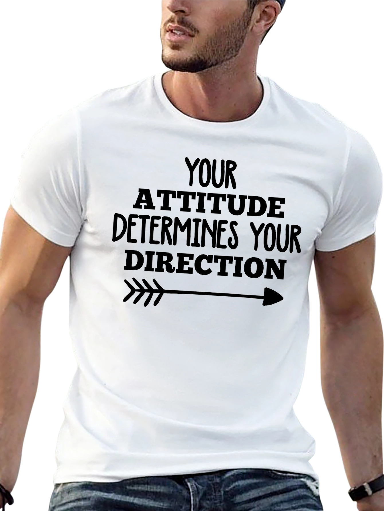 Attitude Determines Direction Graphic T-Shirt
