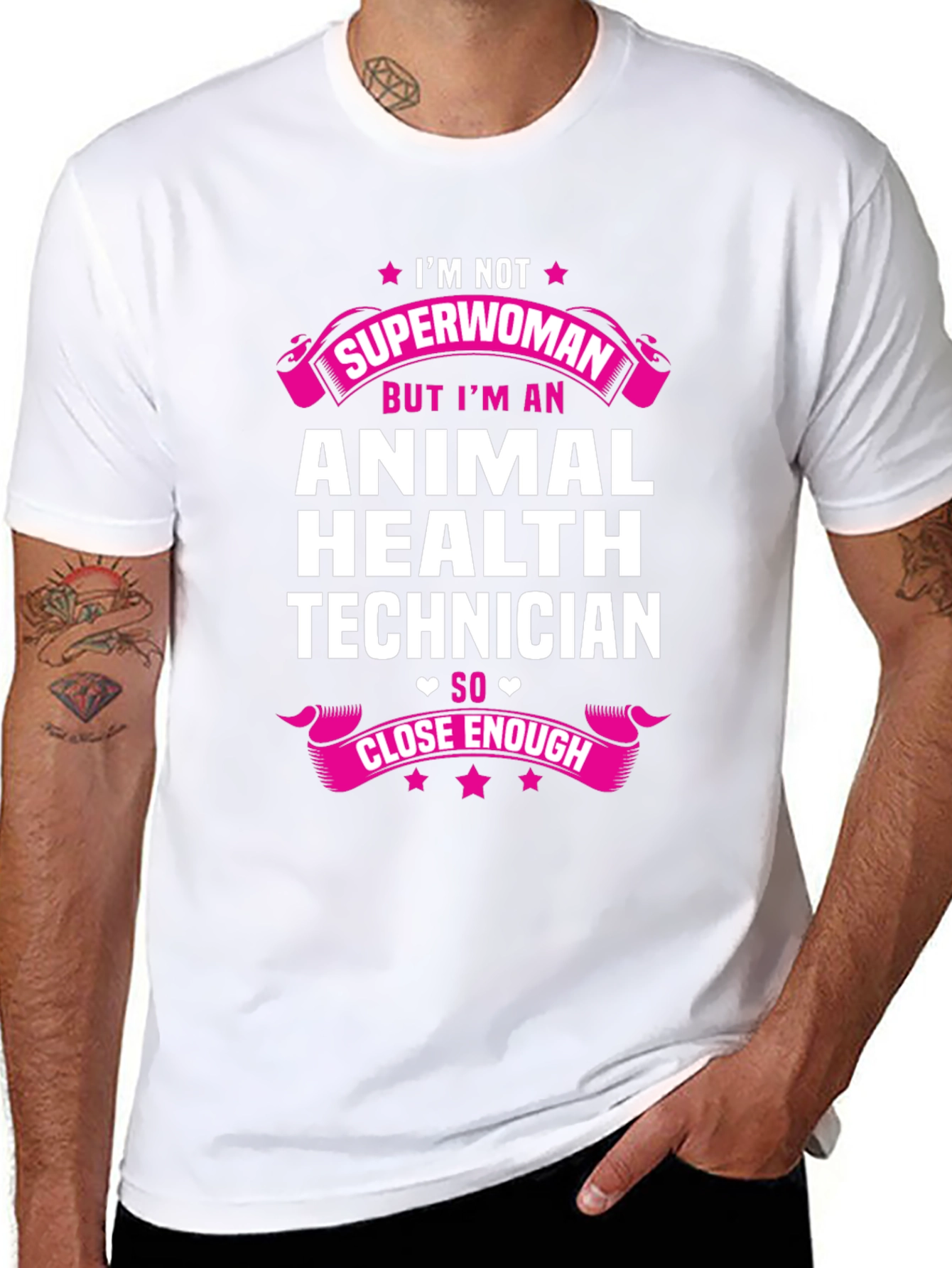 Animal Health Technician Superwoman T-Shirt