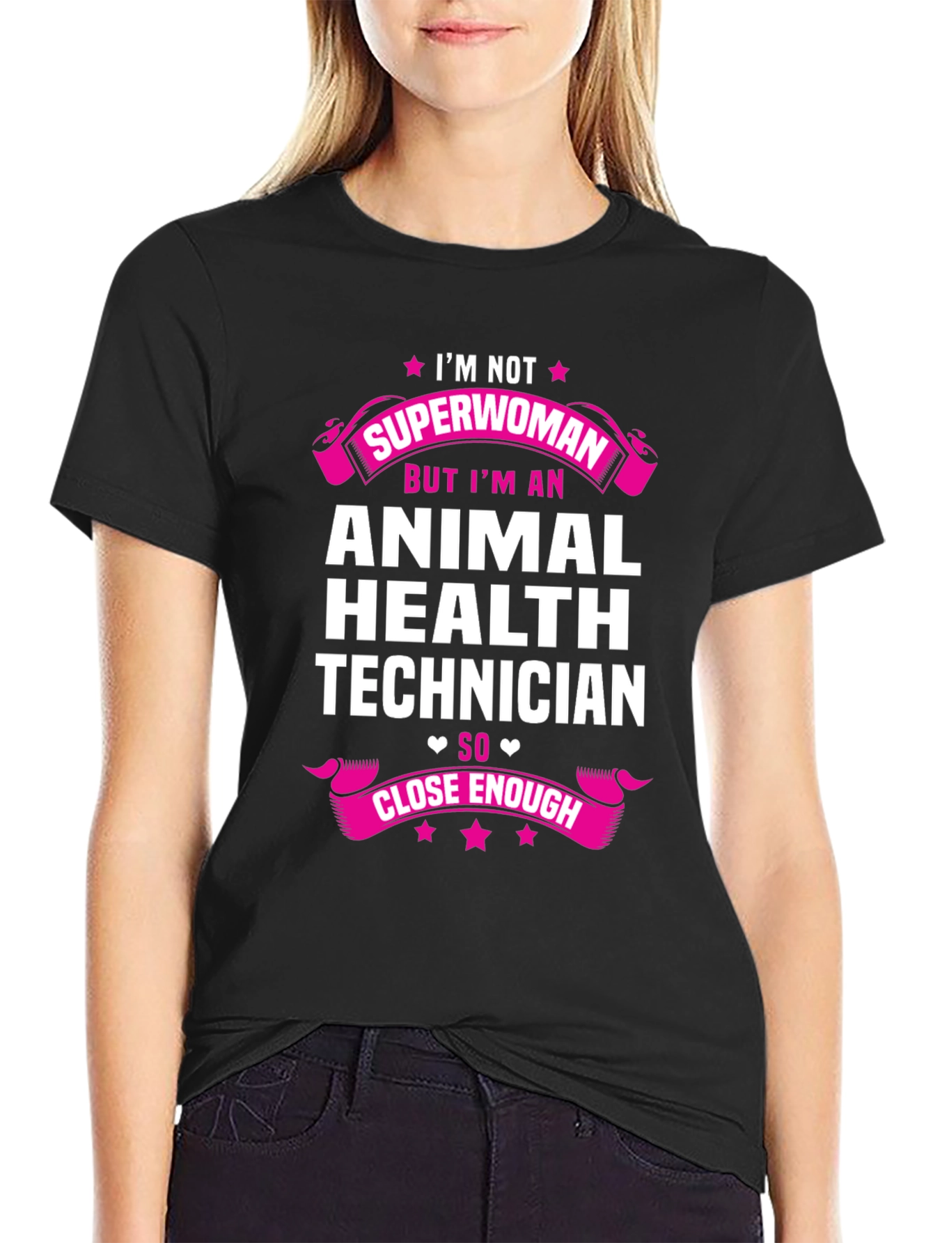 Animal Health Technician Superwoman T-Shirt
