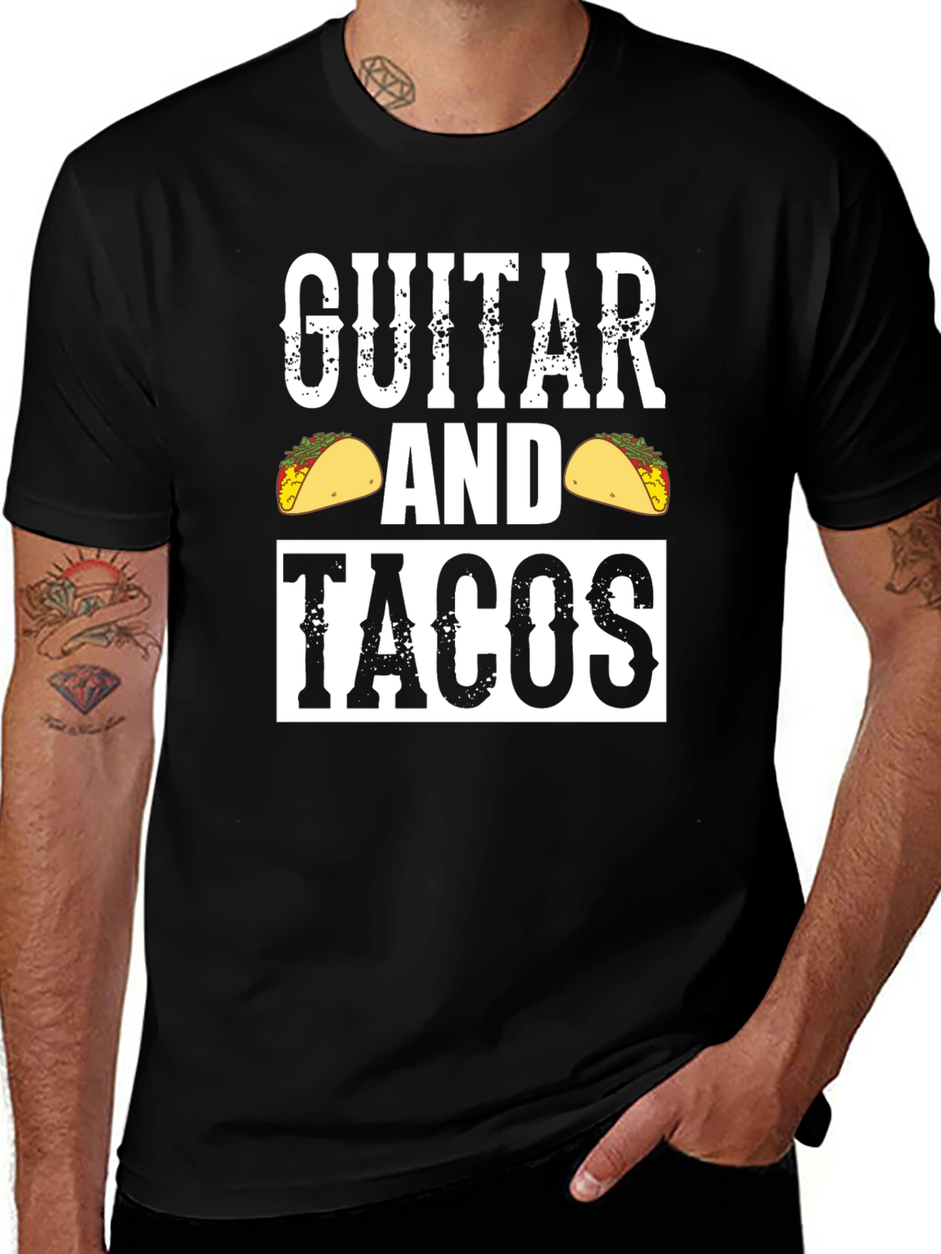 Guitar and Tacos Graphic Tee