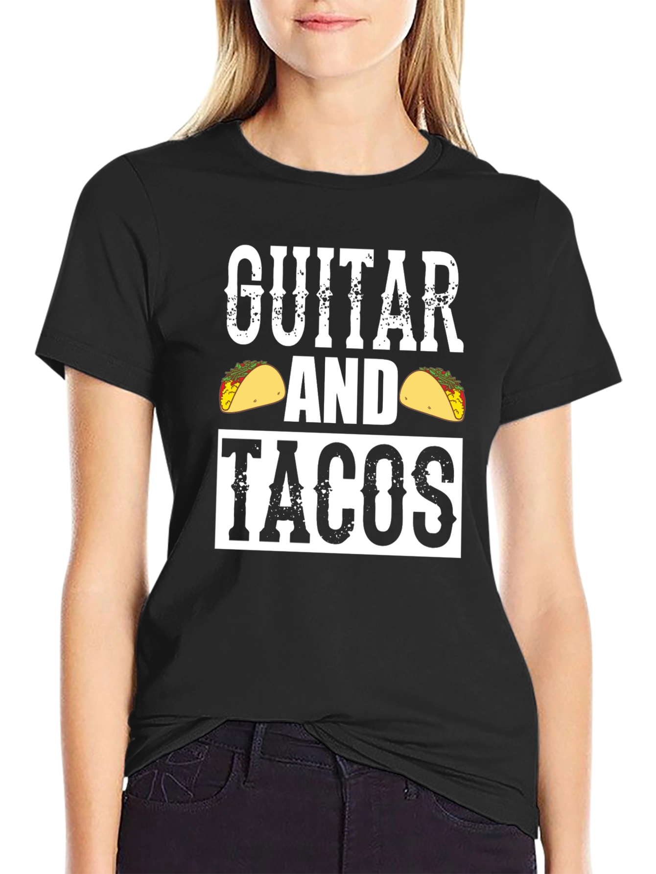 Guitar and Tacos Graphic Tee