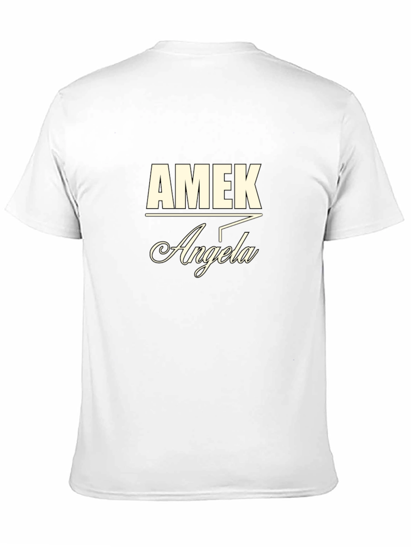 AMEK Angela Custom Printed Black T-Shirt