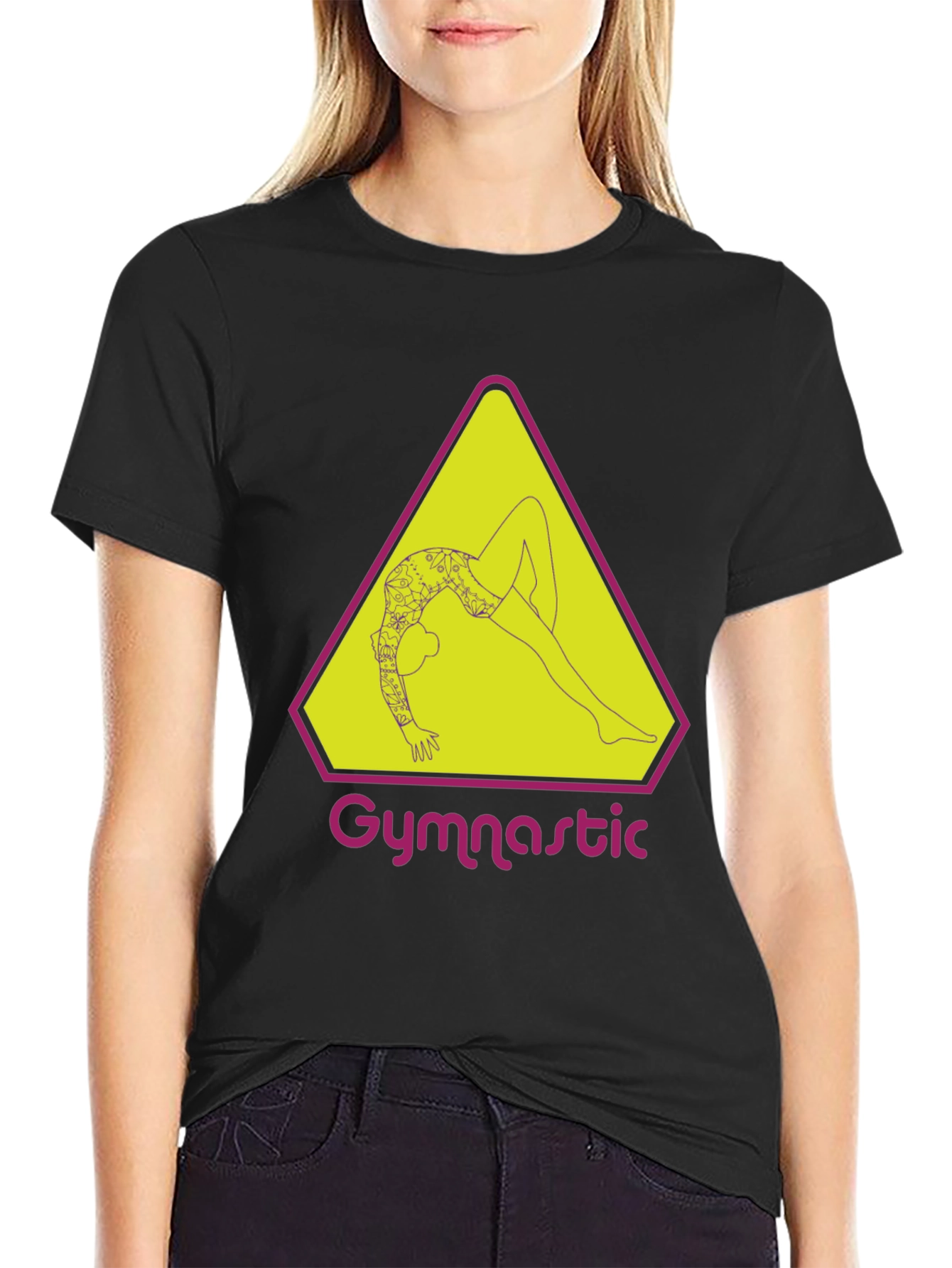 Gymnastic Graphic Tee - Artistic Athlete Design