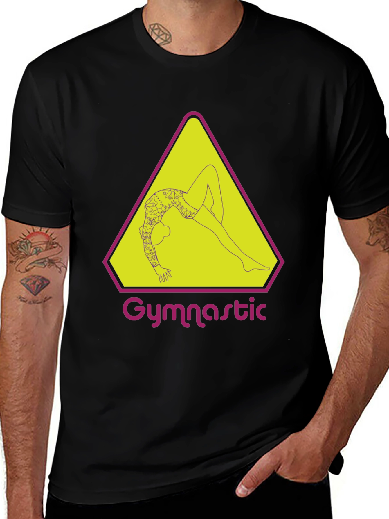 Gymnastic Graphic Tee - Artistic Athlete Design