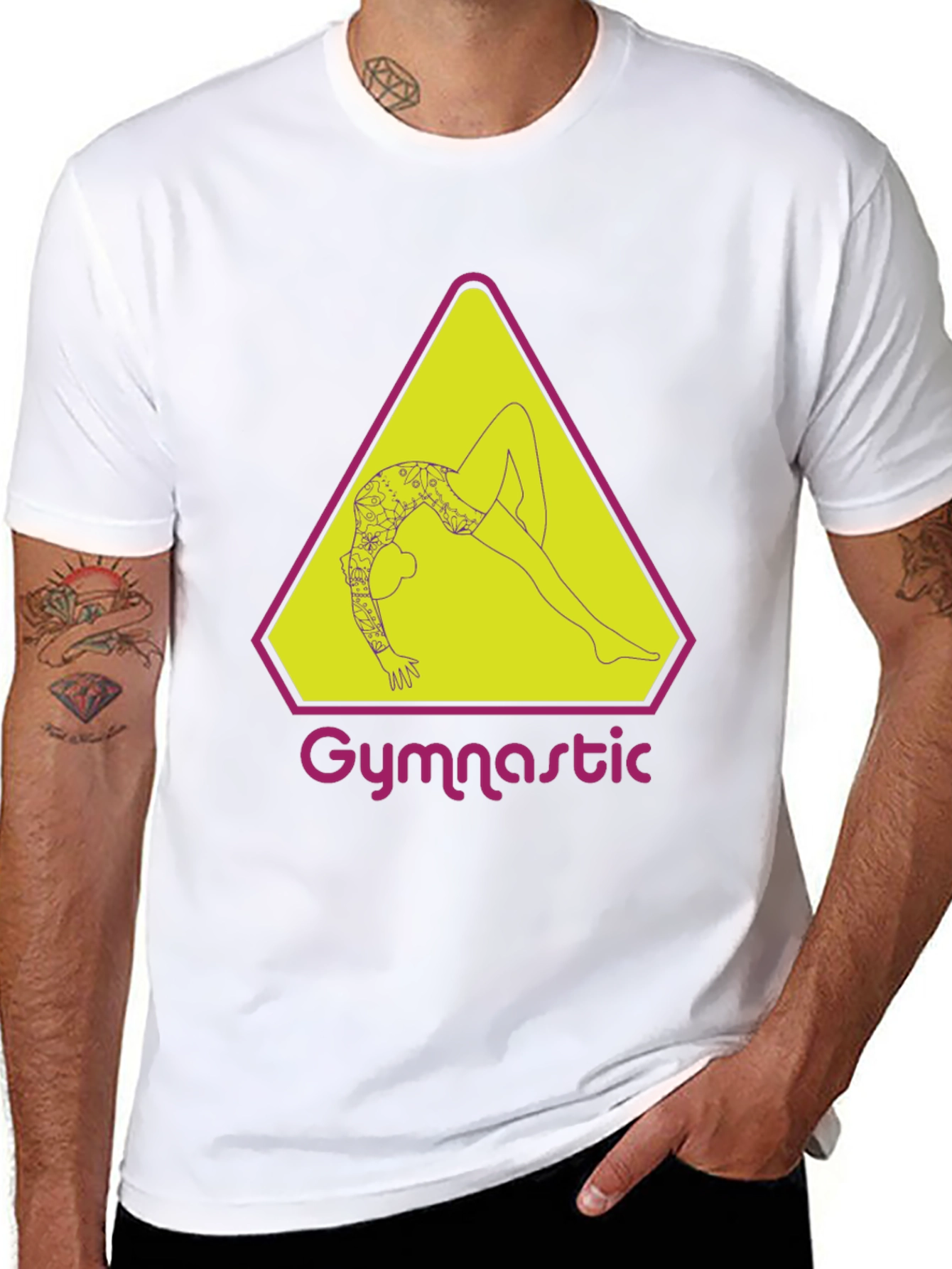 Gymnastic Graphic Tee - Artistic Athlete Design