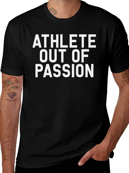Athlete Out of Passion Black Graphic Tee