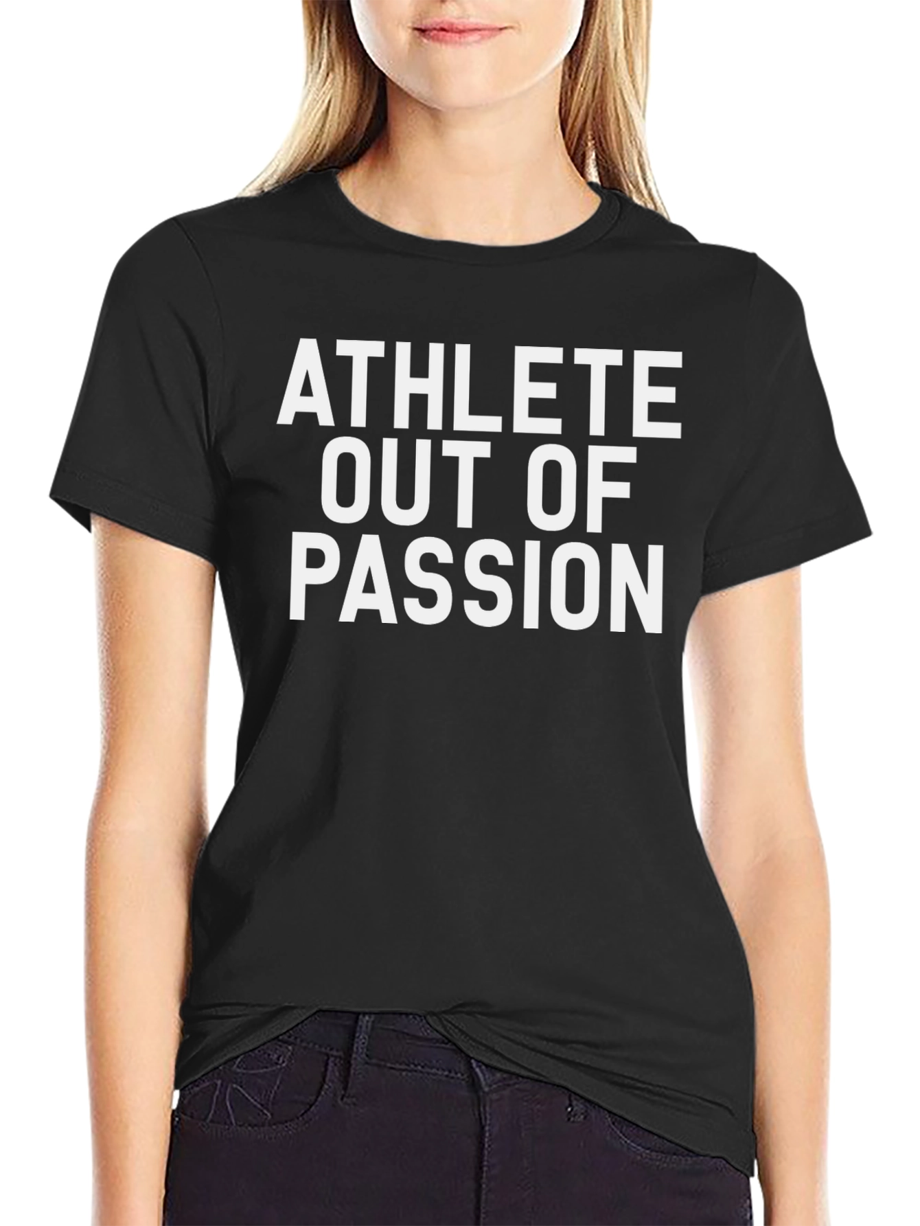 Athlete Out of Passion Black Graphic Tee