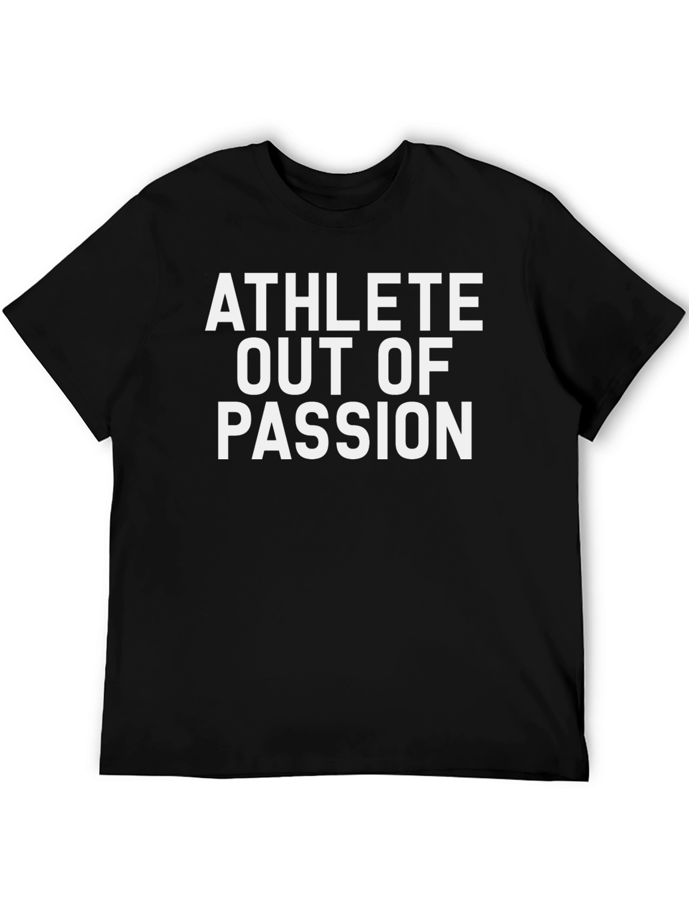 Athlete Out of Passion Black Graphic Tee
