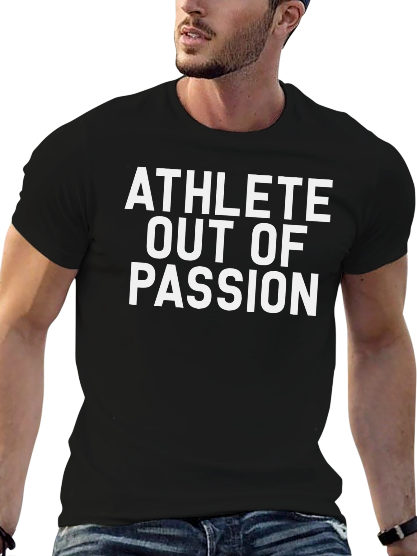 Athlete Out of Passion Black Graphic Tee