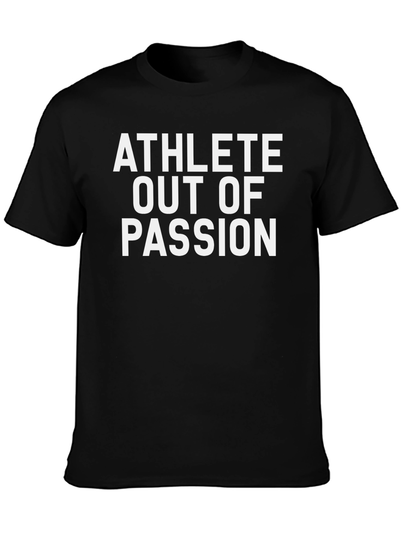 Athlete Out of Passion Black Graphic Tee