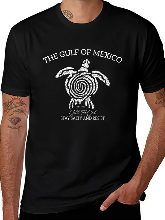 Gulf of Mexico Turtle Graphic Tee - Stay Salty & Resist