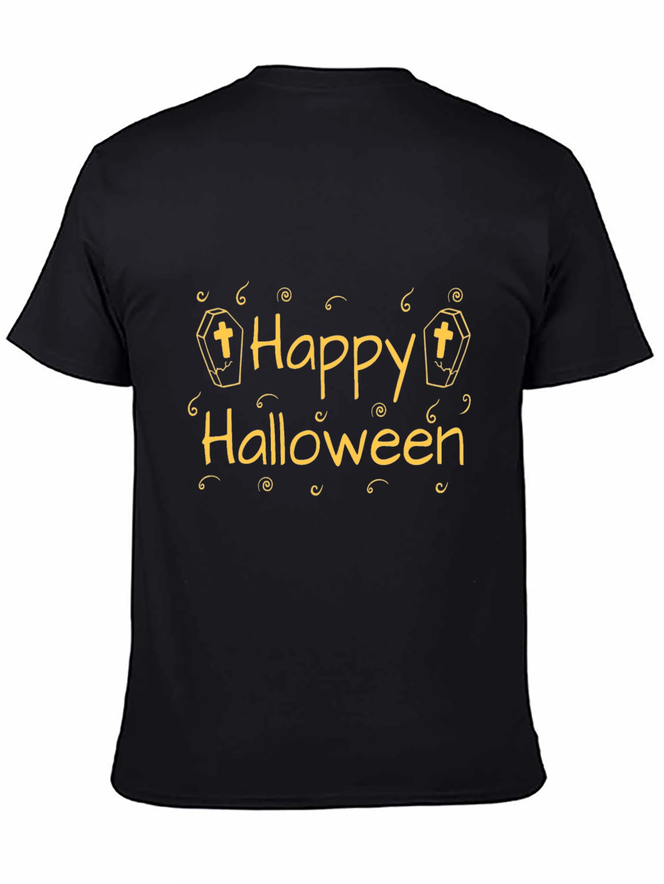 Happy Halloween Graphic Tee - Black