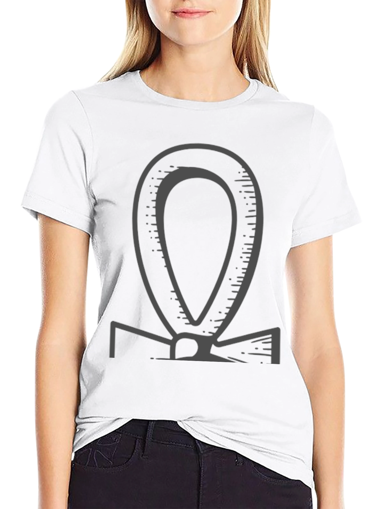 Ankh Graphic Tee - Black