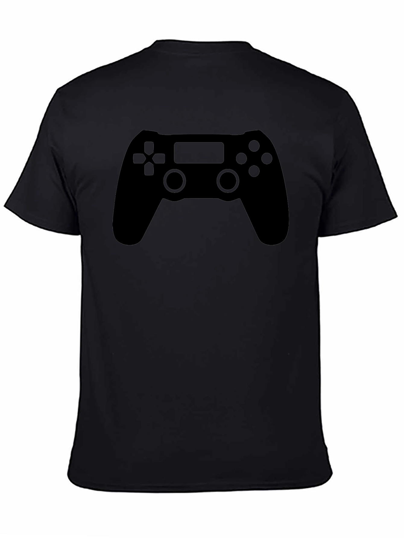 Gamer Style Black T-Shirt - Controller Design