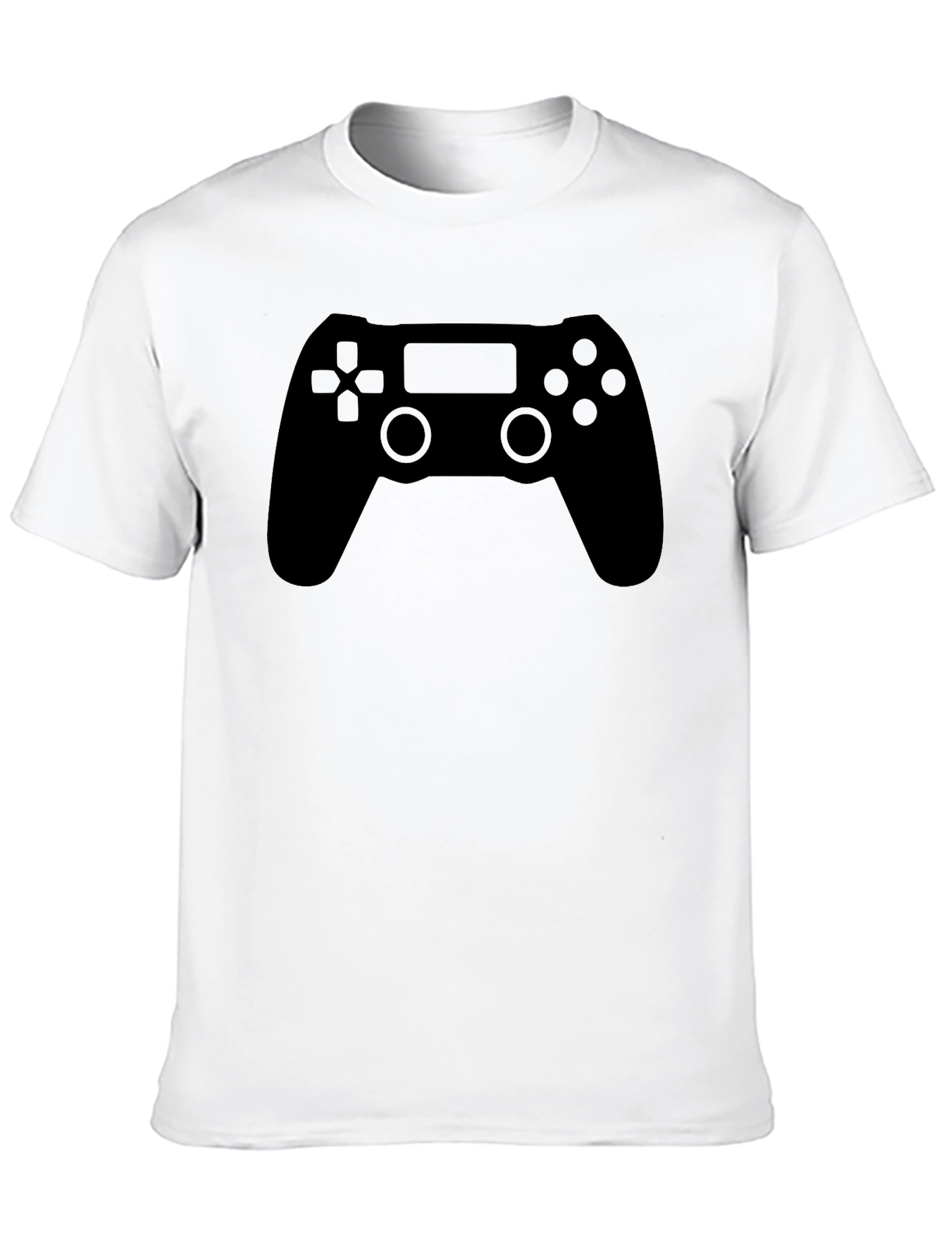 Gamer Style Black T-Shirt - Controller Design