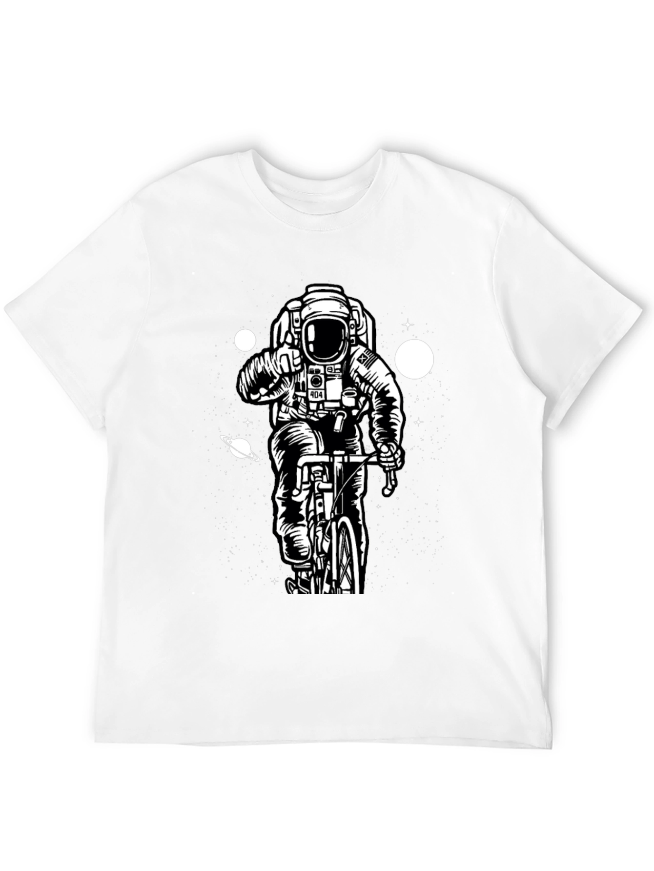 Astronaut Biker T-Shirt - Space Rider Design