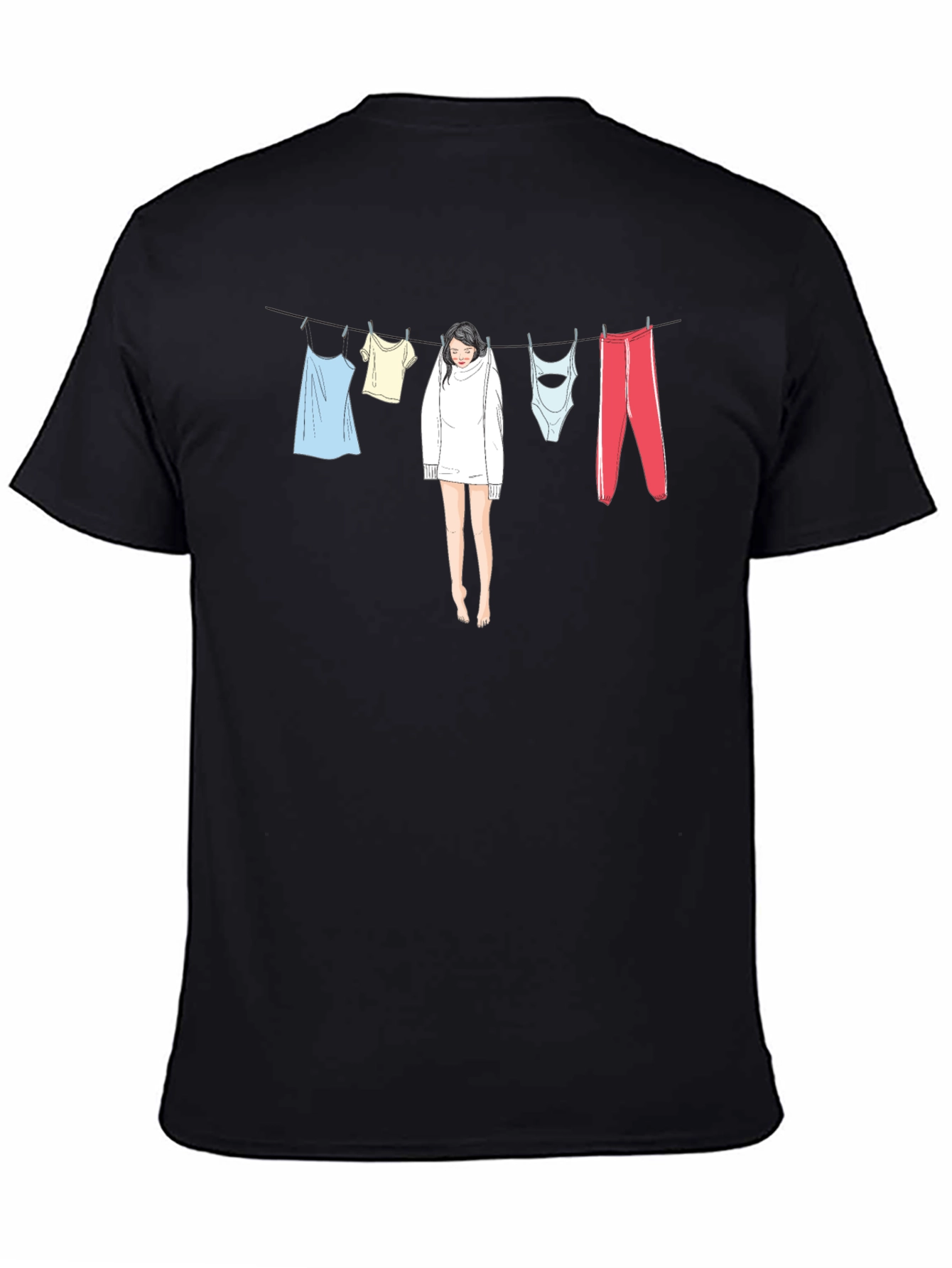 Hanging Out T-Shirt: Relaxed Fit Unique Design