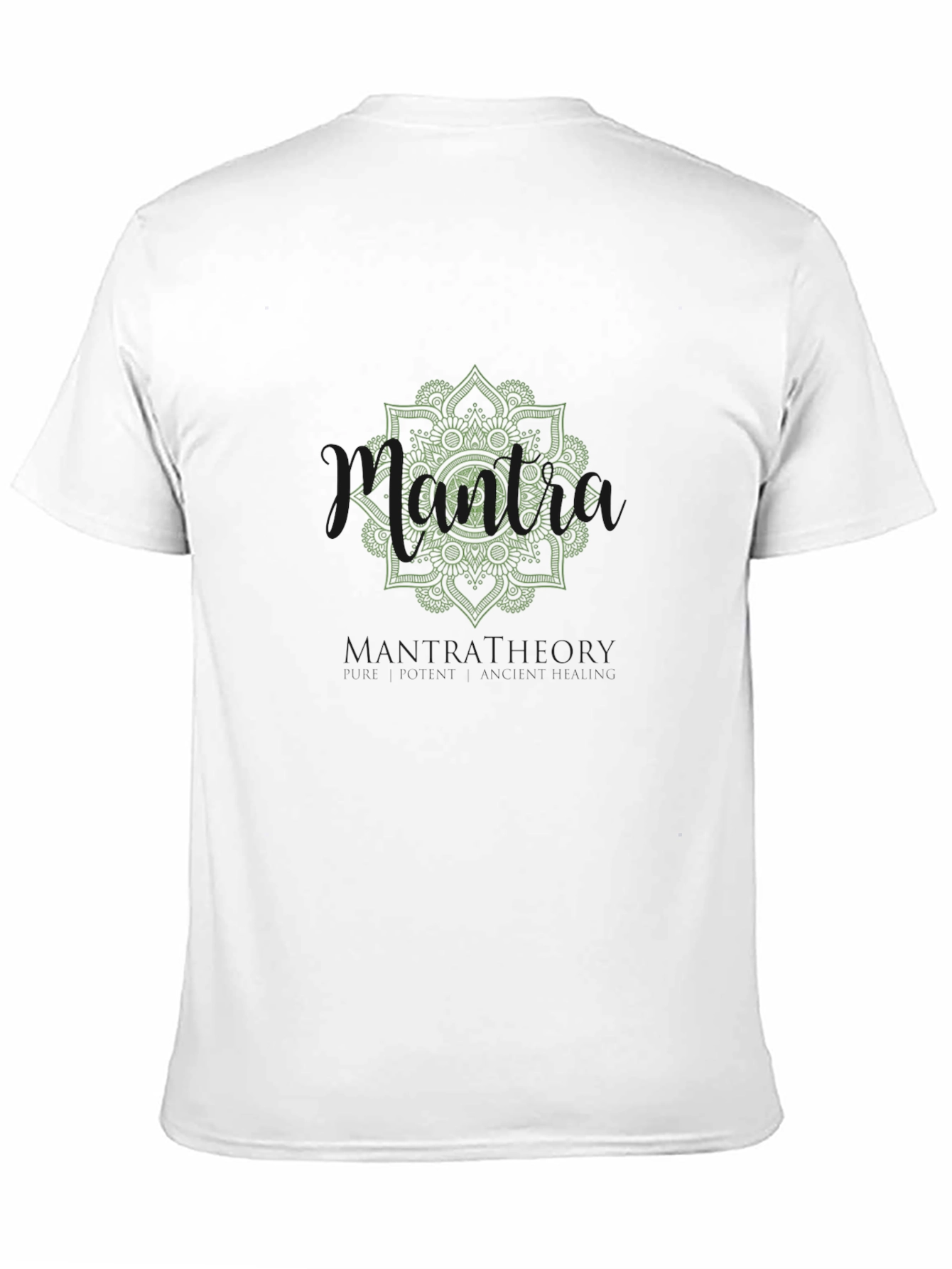Mens Black Graphic Tee - Mandala of Glory