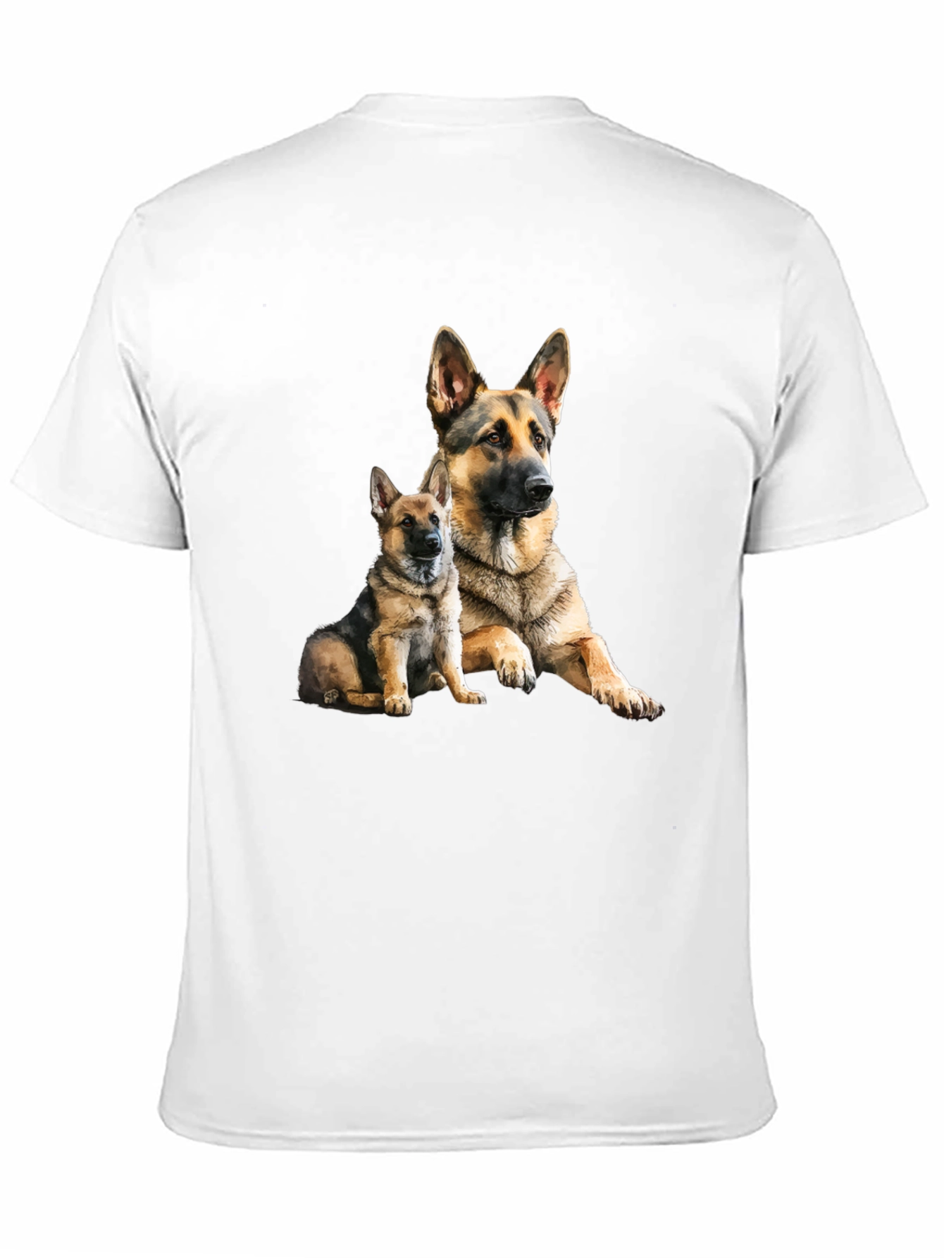German Shepherd Dog Graphic Tee - Black