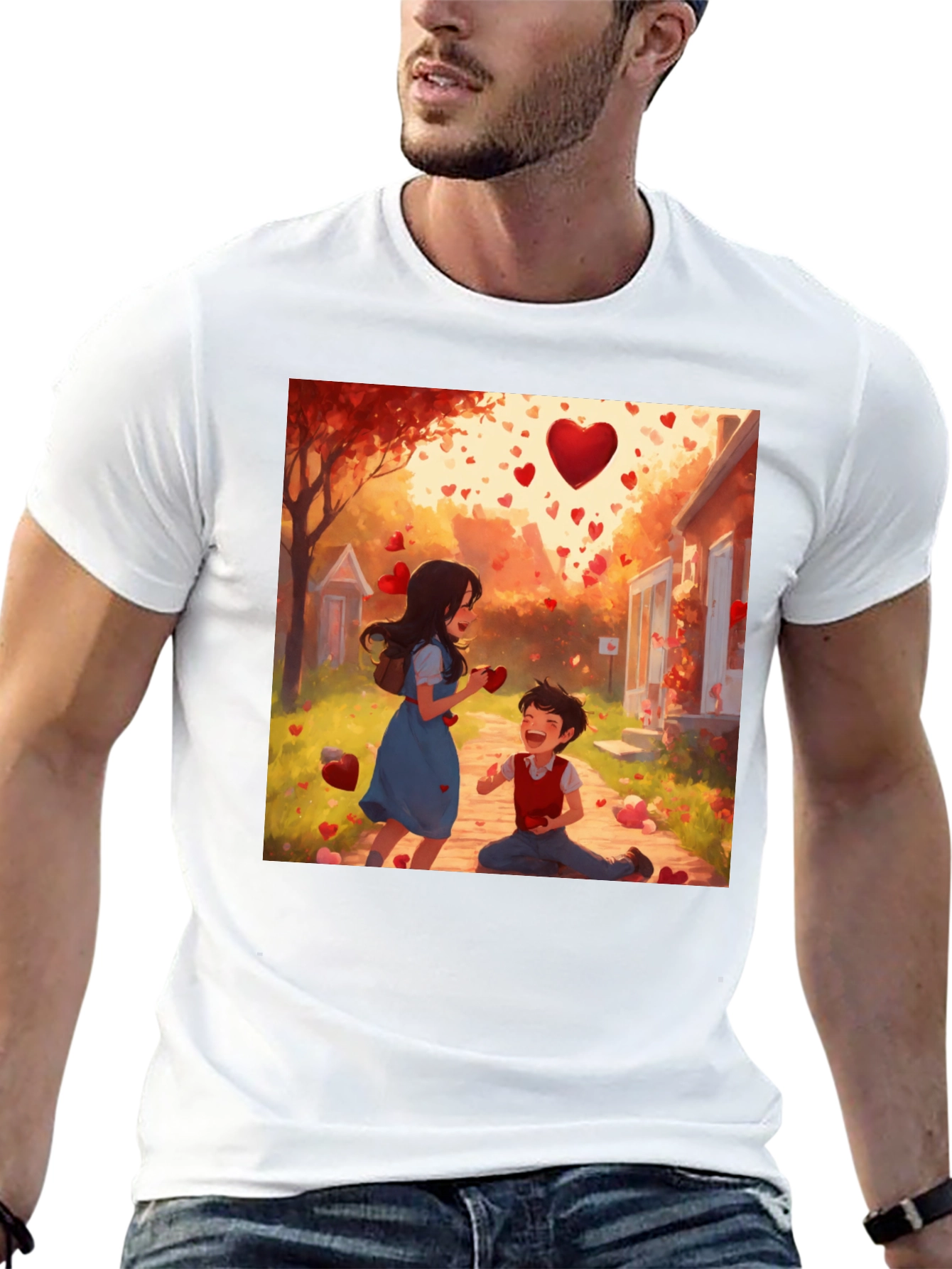 Heartfelt Love Story Graphic Tee