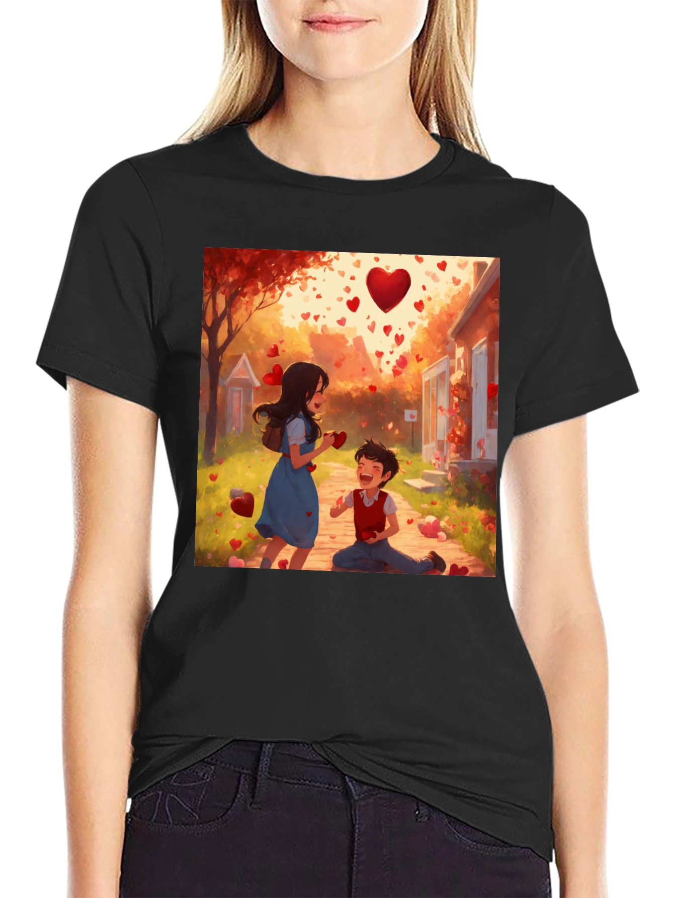 Heartfelt Love Story Graphic Tee